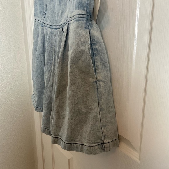 Good American Strapless Light Blue Denim Women’s romper size 2 - Picture 5 of 13